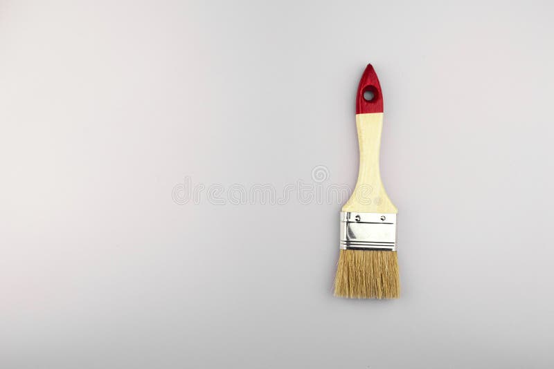 Paint brush on a white. stock photo. Image of bright 171746796