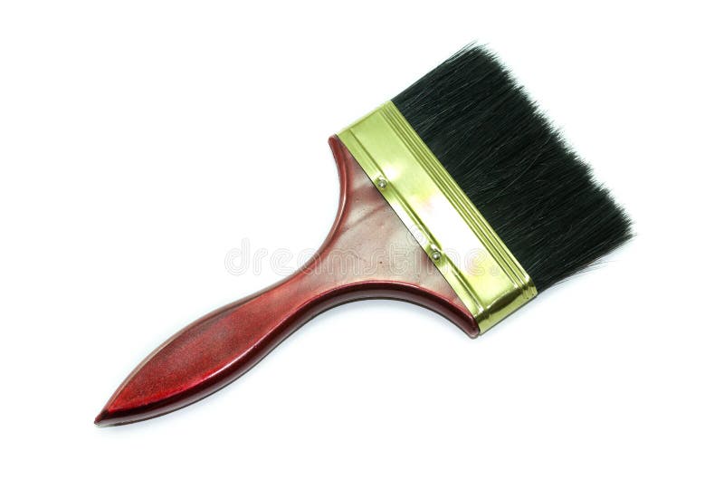Paint brush on white stock photo. Image of painter, handle 41532906