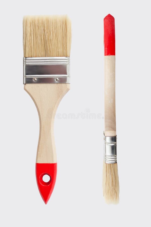 Paint Brush on a White Background Stock Image Image of bristle