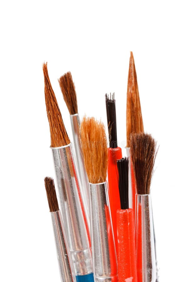 Paint Brushes Stock Image Image Of Crimp Fine Flat 15535213