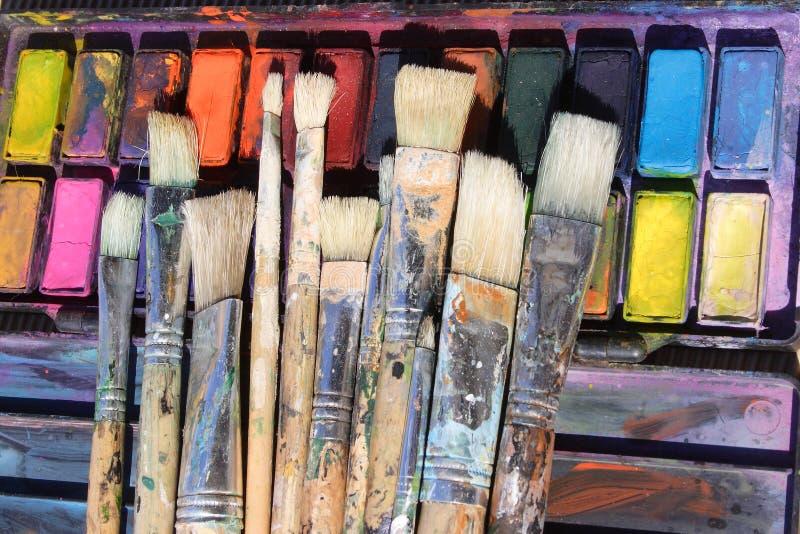 Paint Brushes stock photo. Image of brushes, multicolor 2430808