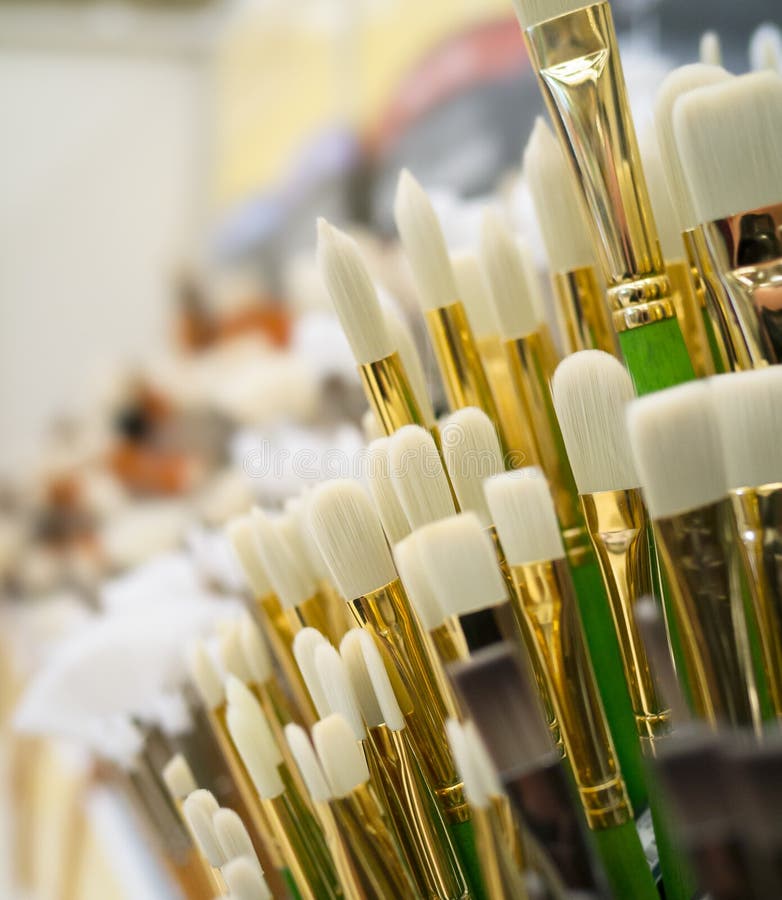 Paint Brushes on Display stock image. Image of paint 30437895