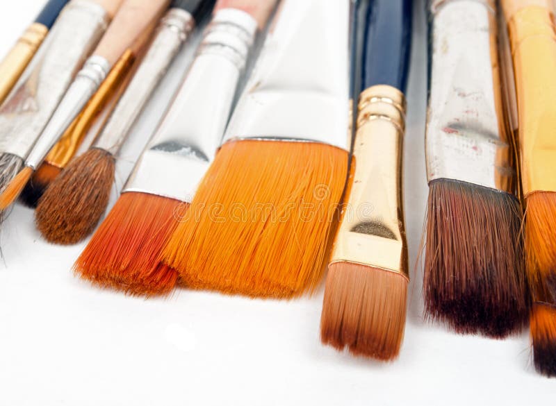 Paint Brushes stock image. Image of brushes, macro, tools 14729835