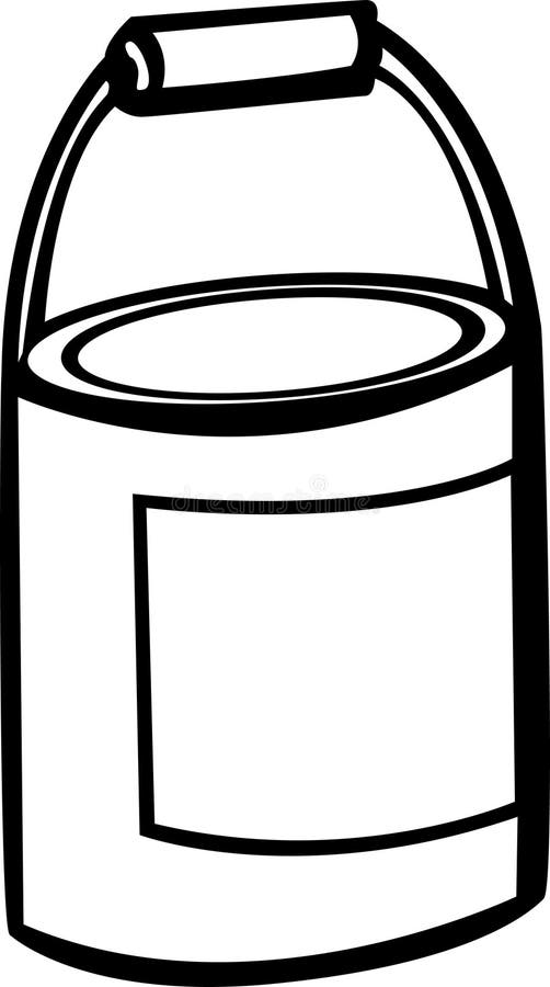 Paint Can Clip Art Black And White