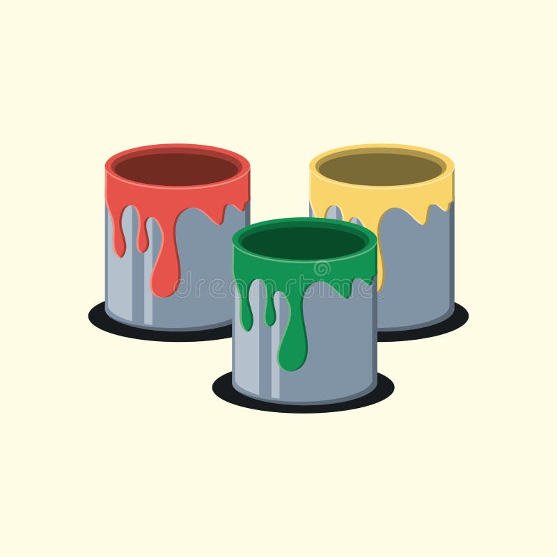 Paint cans design stock vector. Illustration of colorful 121603162