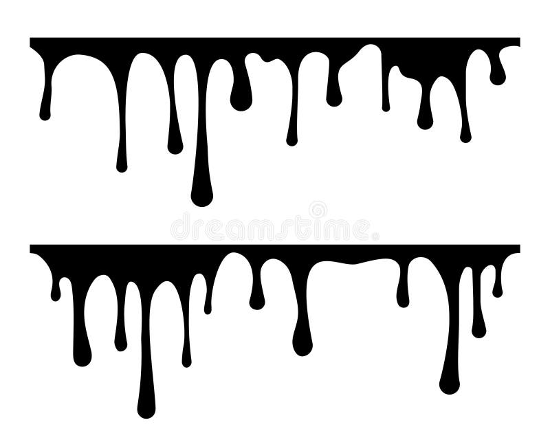 Paint Drop Vector. Dripping Liquid Stock Vector - Illustration of ...