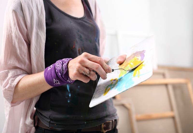 Paint and Painting Accessories Stock Image Image of drawing