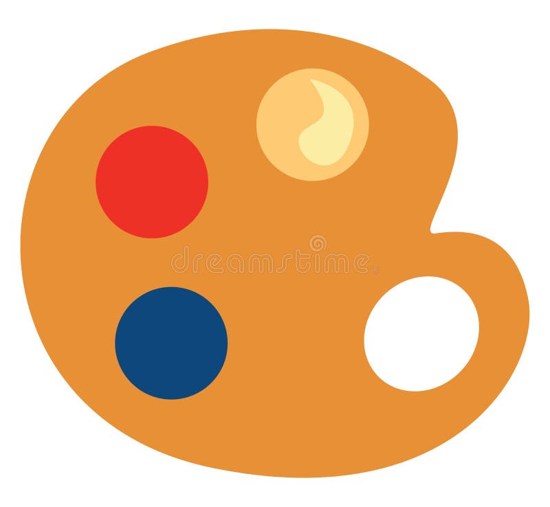 Paint palette, icon stock vector. Illustration of icon 260371772