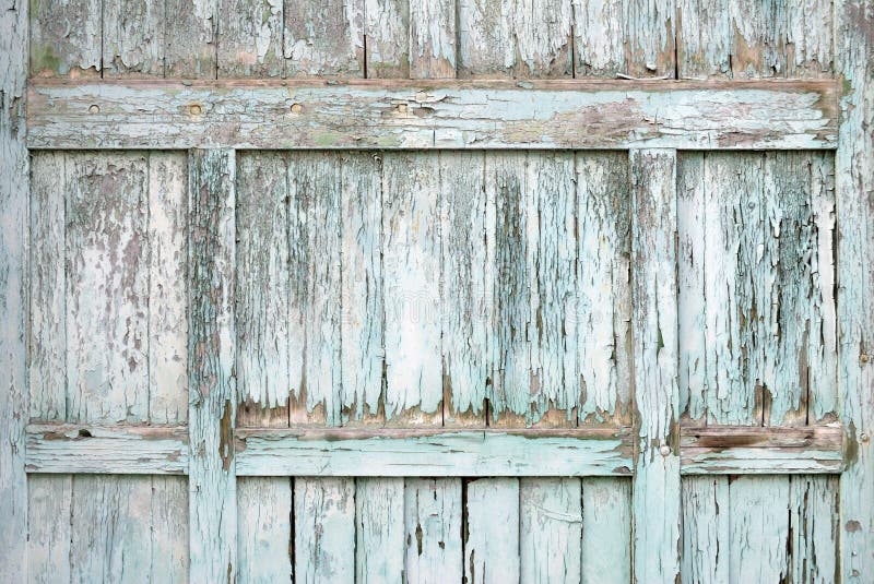 Paint-peeling wooden old door texture