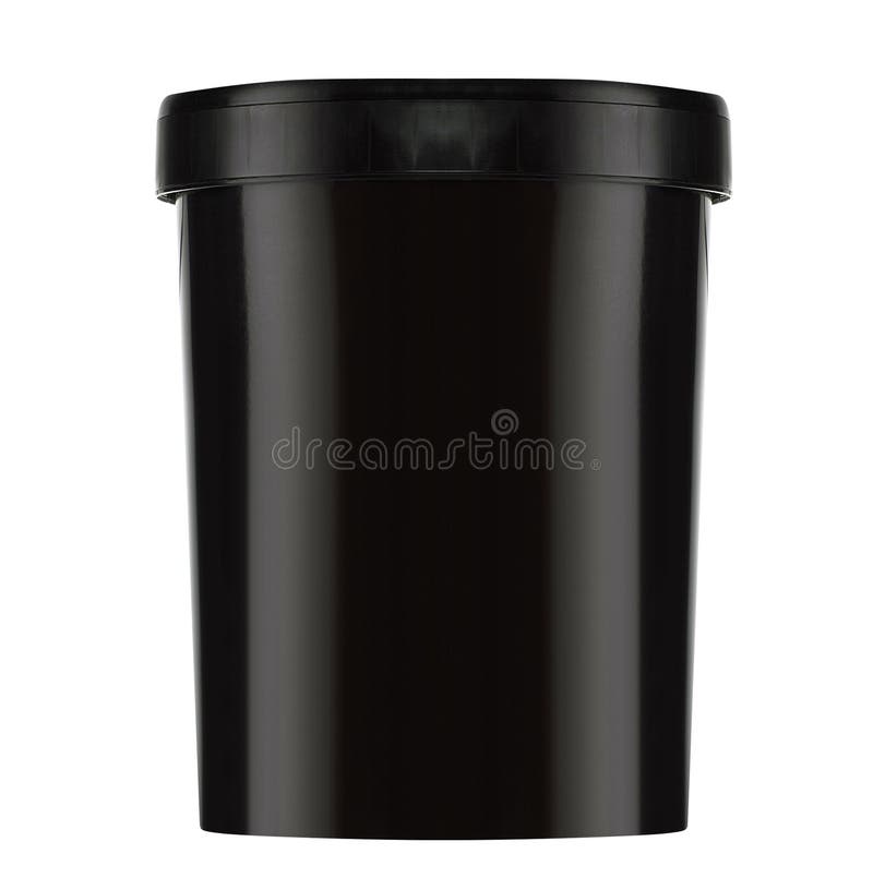 Paint Plastic Bucket Container Stock Image Image of putty, ingredient