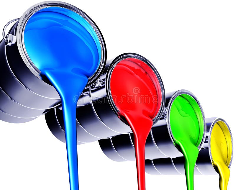 Pots Of Paint Colours Of A Rainbow Stock Illustration Illustration of rainbow, abstract 7772326