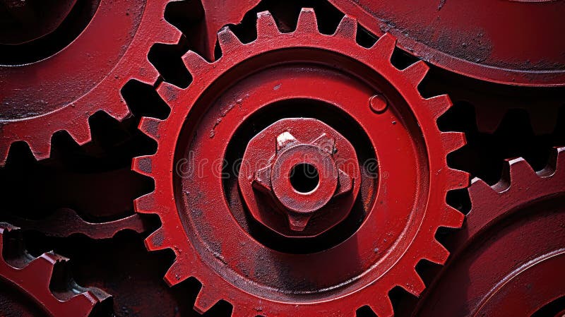 Paint red metal vector illustration