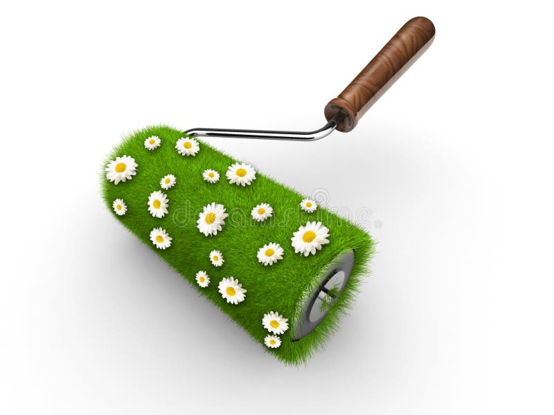 Grass paint stock illustration. Illustration of field 11735714