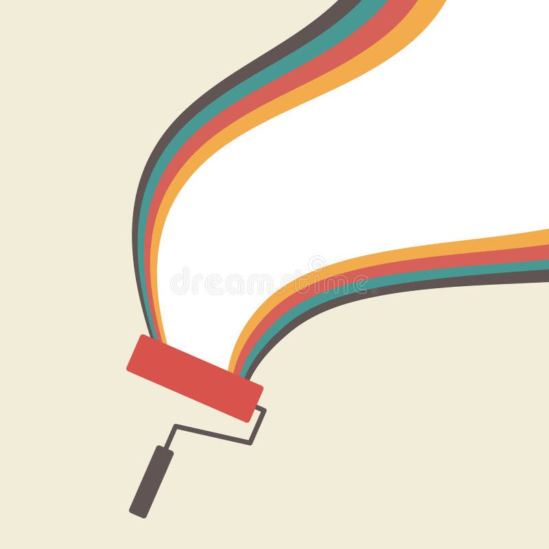 Vintage Paint Roller Drawing Stock Illustrations 393 Vintage Paint Roller Drawing Stock