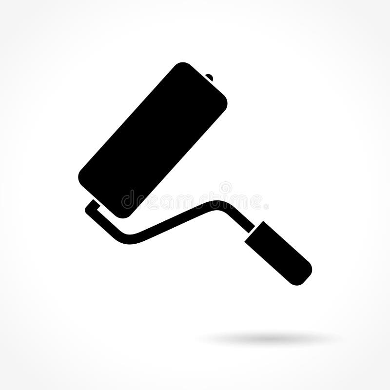 Paint roller icon stock vector. Illustration of coating 107721659