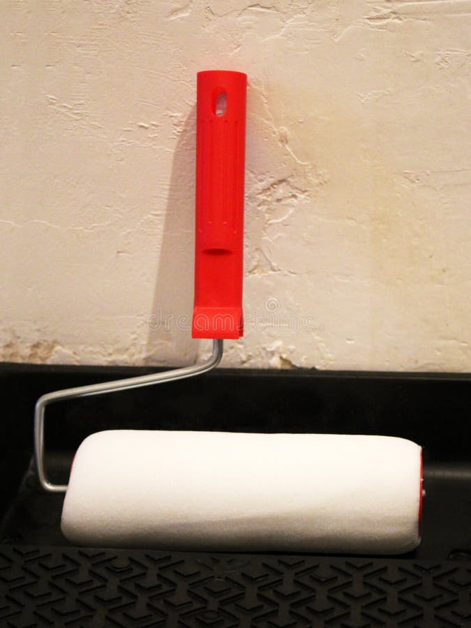 Paint Roller on the Plastic Tray Stock Image Image of design, change 114384723