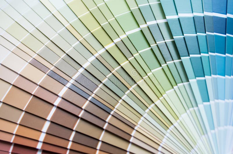 Paint Samples Colors Swatch, Interior Design. Abstract Background, Copy