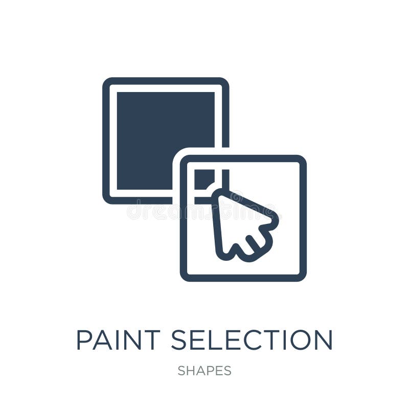 Paint selection icon in trendy design style. paint selection icon isolated on white background. paint selection vector icon simple royalty free illustration