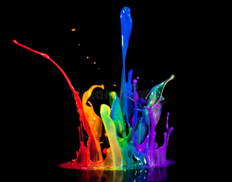 Paint on a speaker stock photos