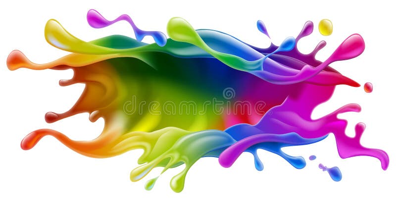 Paint splash design