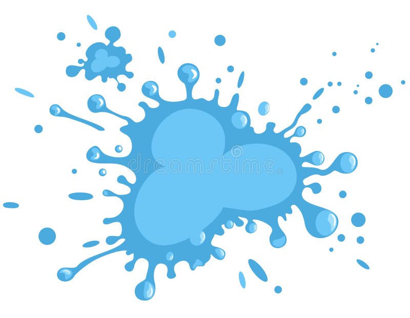 Paint splashes stock illustration