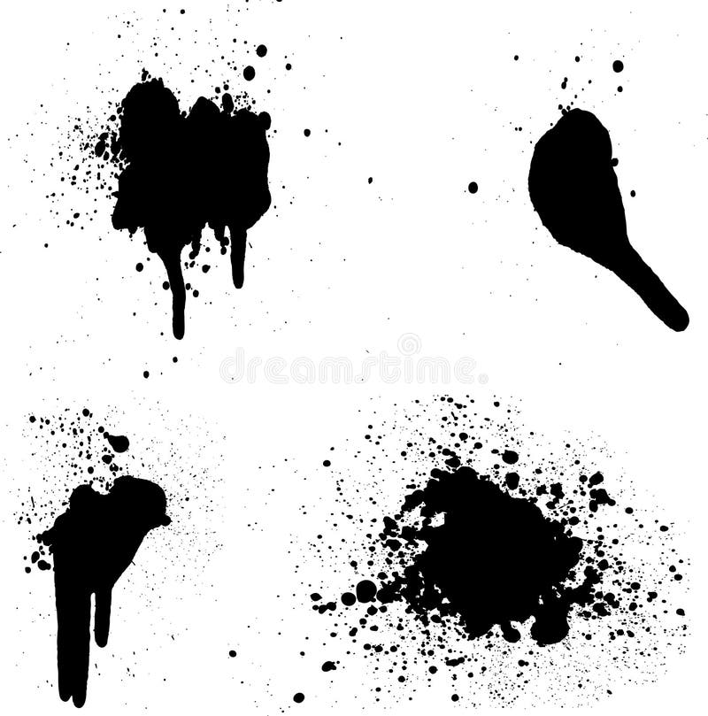 Paint Splats stock illustration Paint Splats stock illustration