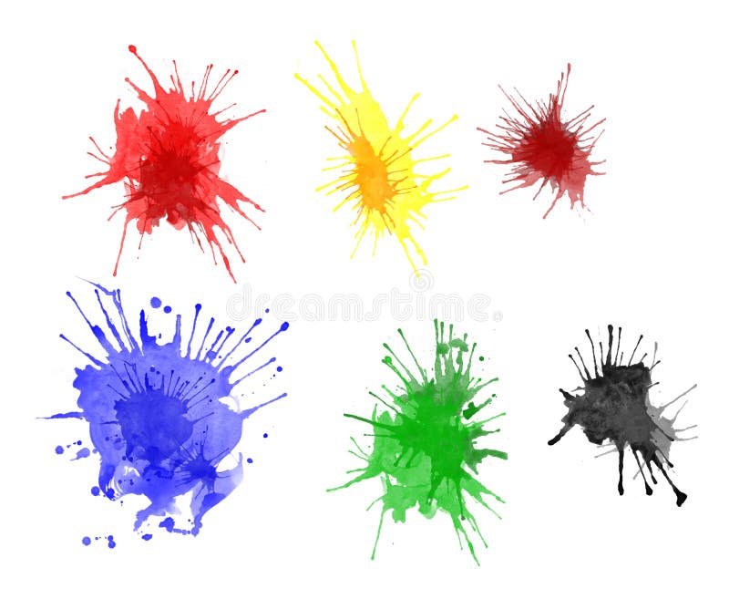 Paint splats