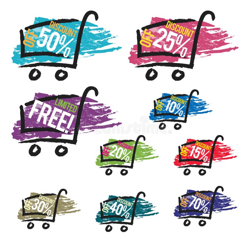 Discount sticker green stock vector. Illustration of reduce 50423233