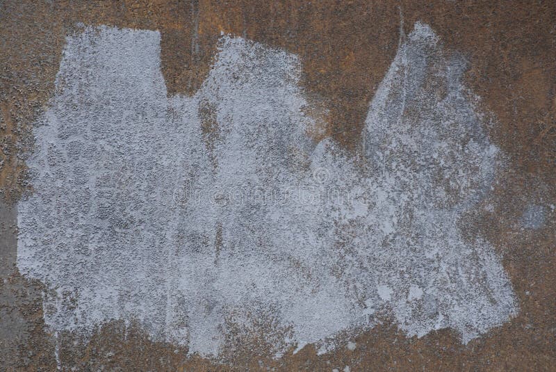 Brown and Gray Spots of Old Paint on a Metallic Surface. Grunge Texture