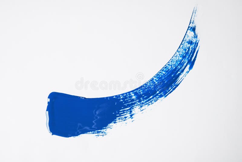 Paint Stroke on White Background Background. Color of the Year 2020