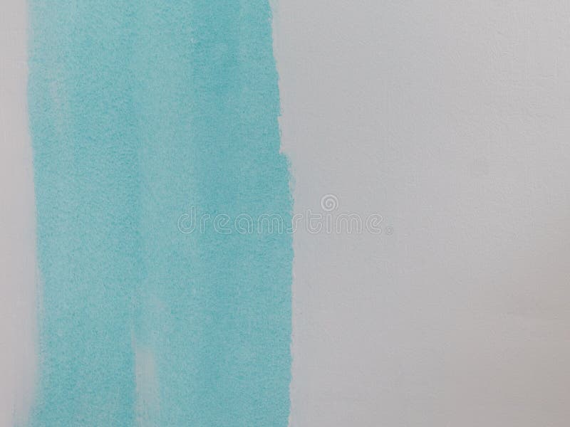 Blue Paint Swatch On White Wall Stock Image Image Of Swatch Painting