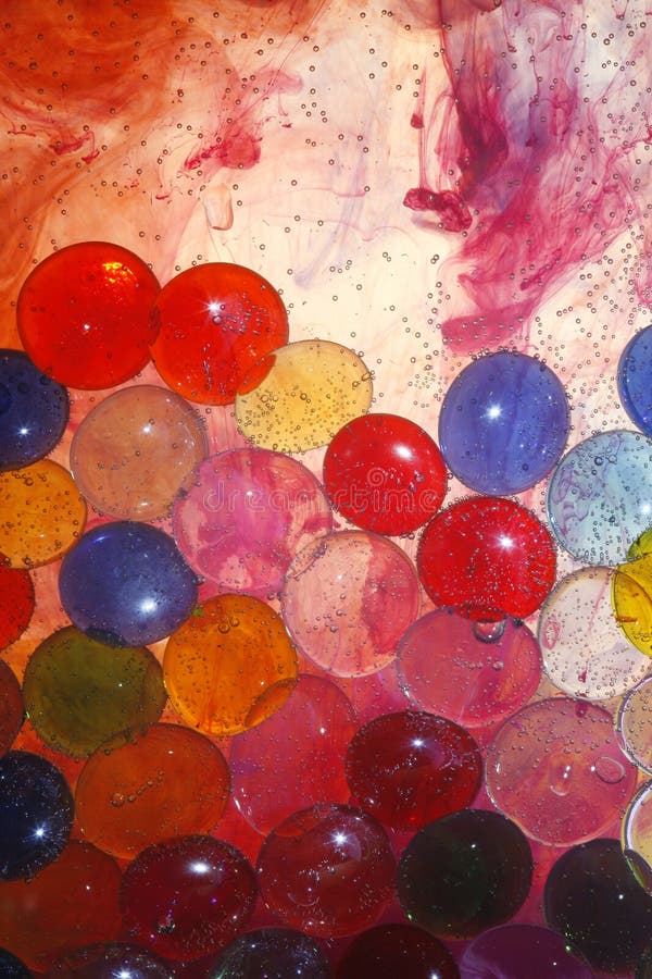 Paint Swirls with Glass Beads royalty free stock photos