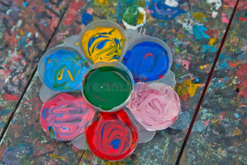 Paint tray. royalty free stock photography