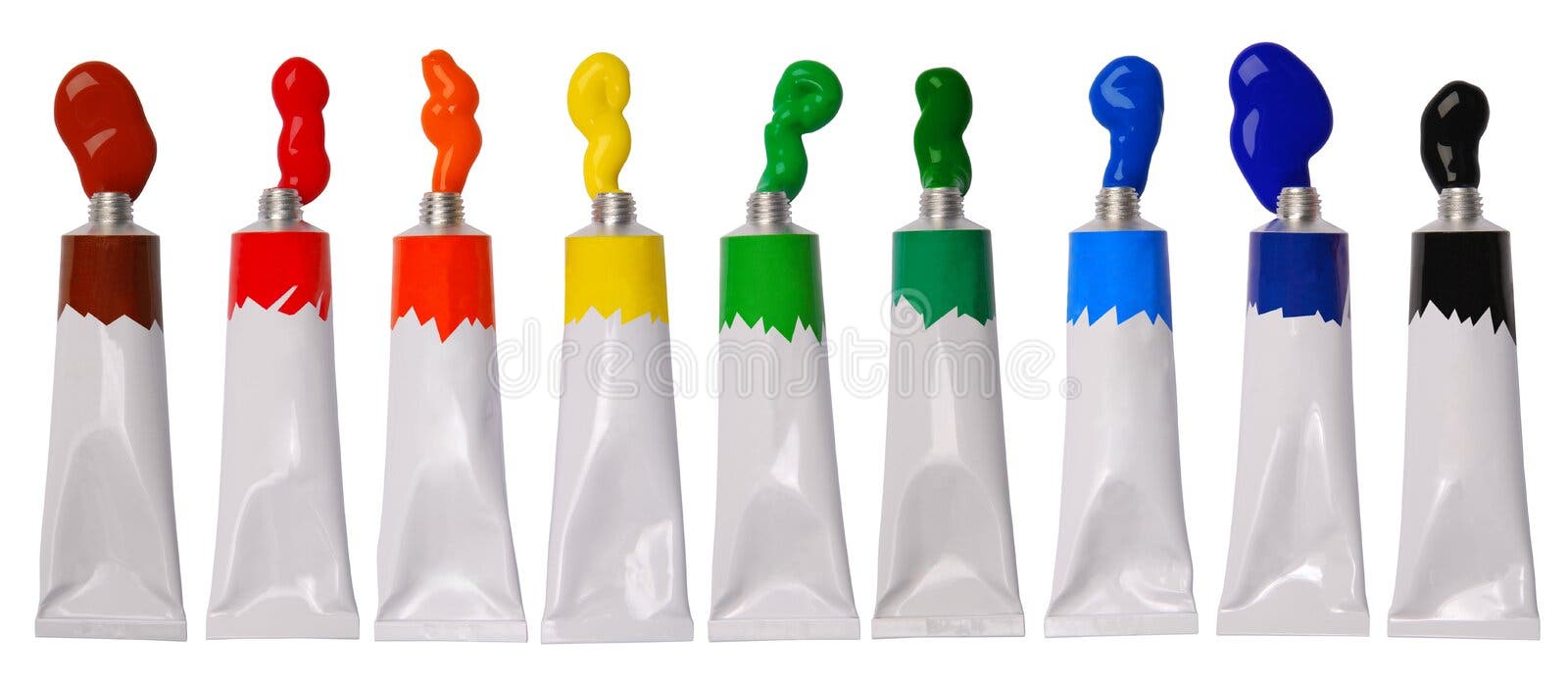 Paint Palette Isolated on White Background Stock Photo Image of play