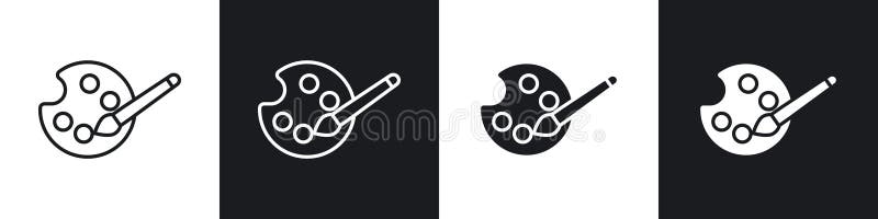 Paint vecor icon set vector illustration