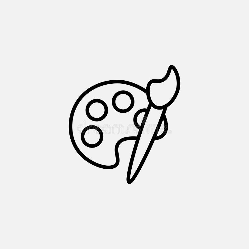 Paint vecor icon set royalty free illustration