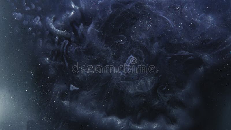 Blue steam, vapor on a black background,, Stock Video