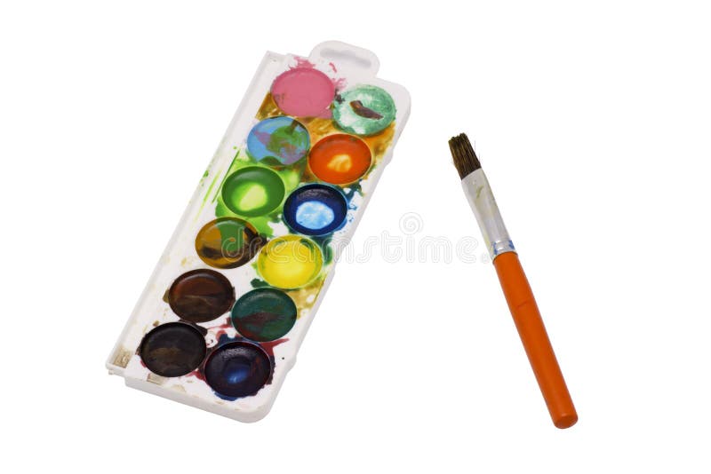 779 Watercolor Paint Tray Brush Stock Photos - Free & Royalty-Free Stock  Photos from Dreamstime