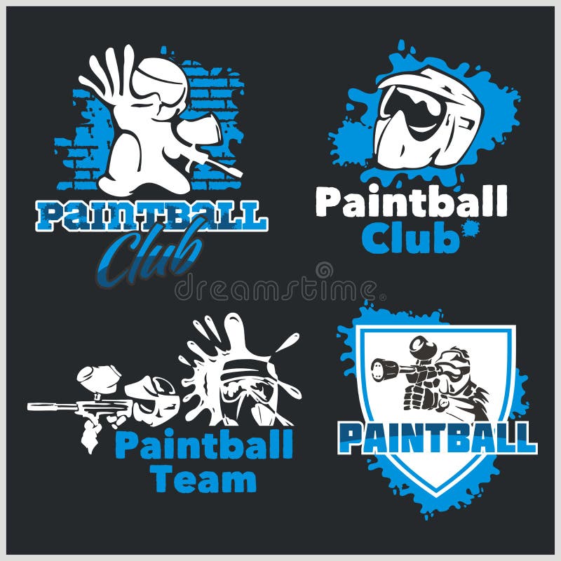 Paintball. stock vector. Illustration of clipart, dance 16392406