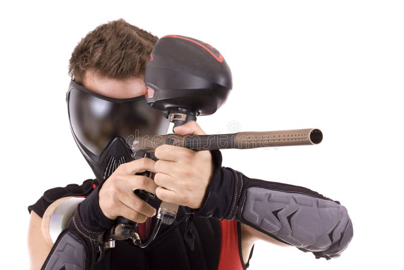 Paintball player