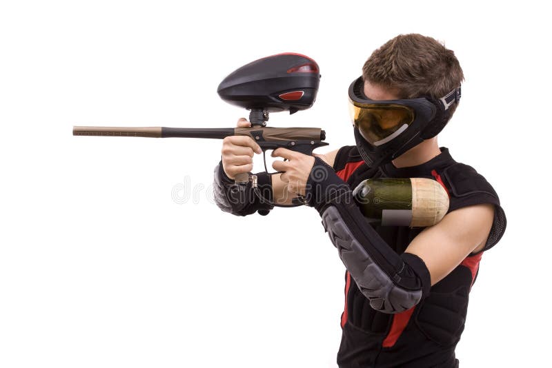 Paintball player