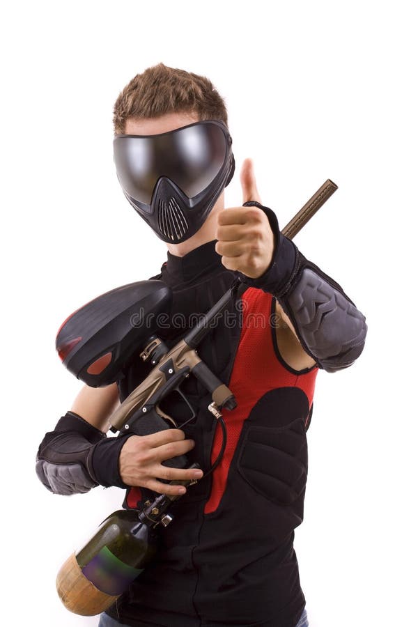 Paintball player