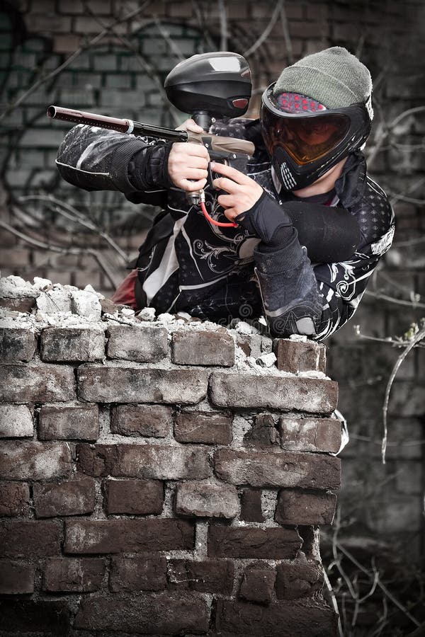 Paintball player