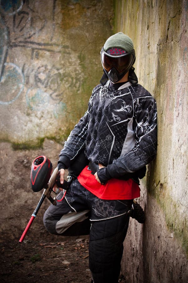 Paintball player