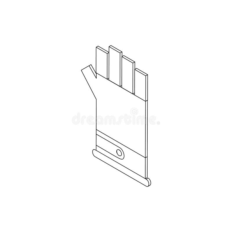 Paintball rękawiczkowa ikona, isometric 3d styl royalty ilustracja Paintball rękawiczkowa ikona, isometric 3d styl royalty ilustracja