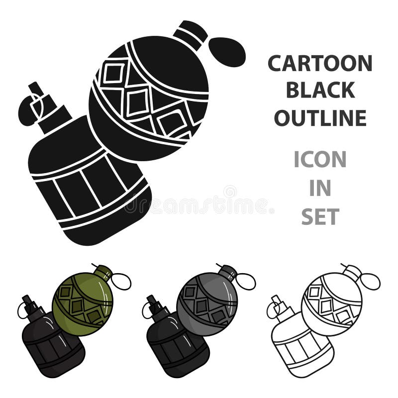 Paintballhandgranatenikone in der Karikaturart lokalisiert auf weißem Hintergrund Paintballsymbolvorrat-Vektorillustration vektor abbildung Paintballhandgranatenikone in der Karikaturart lokalisiert auf weißem Hintergrund Paintballsymbolvorrat-Vektorillustration vektor abbildung
