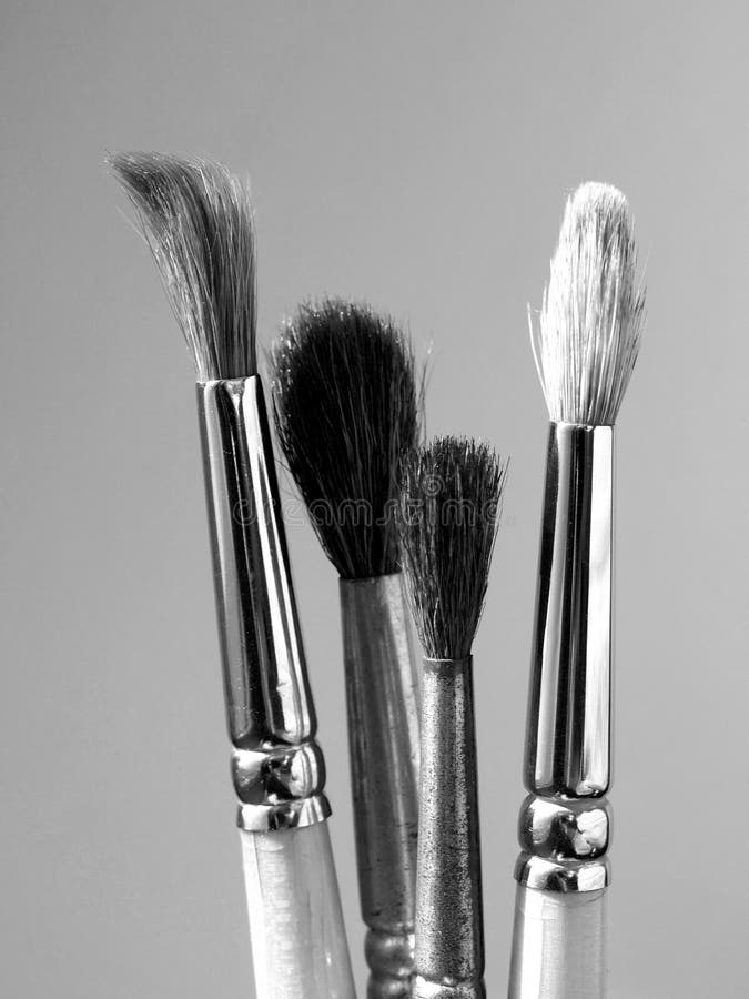 Paintbrushes stock image. Image of fashion, black, painter 7192915