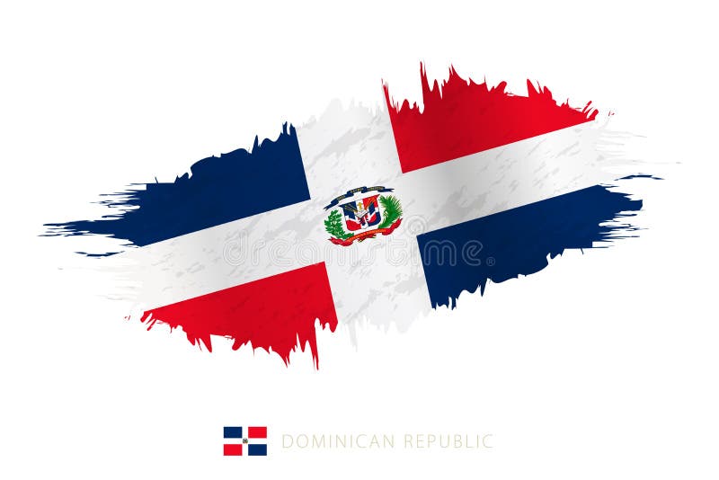 Dominican Flag Painted Stock Illustrations 55 Dominican Flag Painted