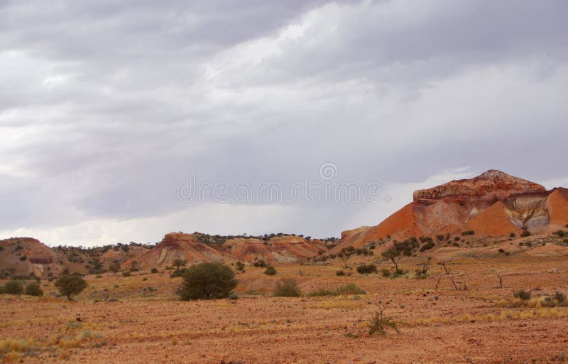 Painted Desert during a Rain Storm royalty free stock images