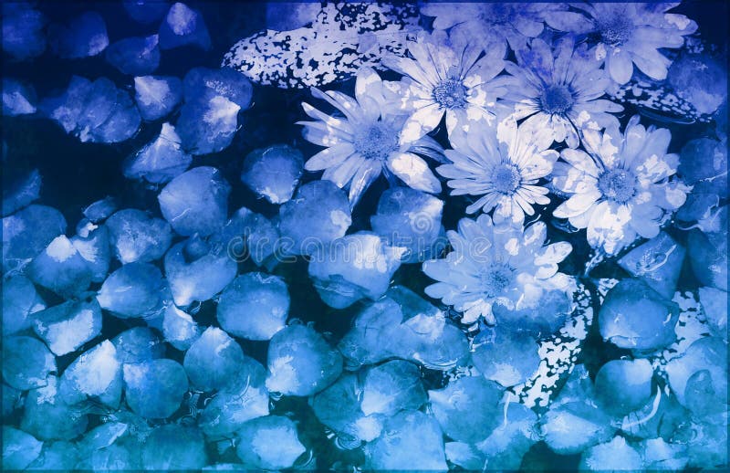 Painted Flowers Background Grunge royalty free illustration